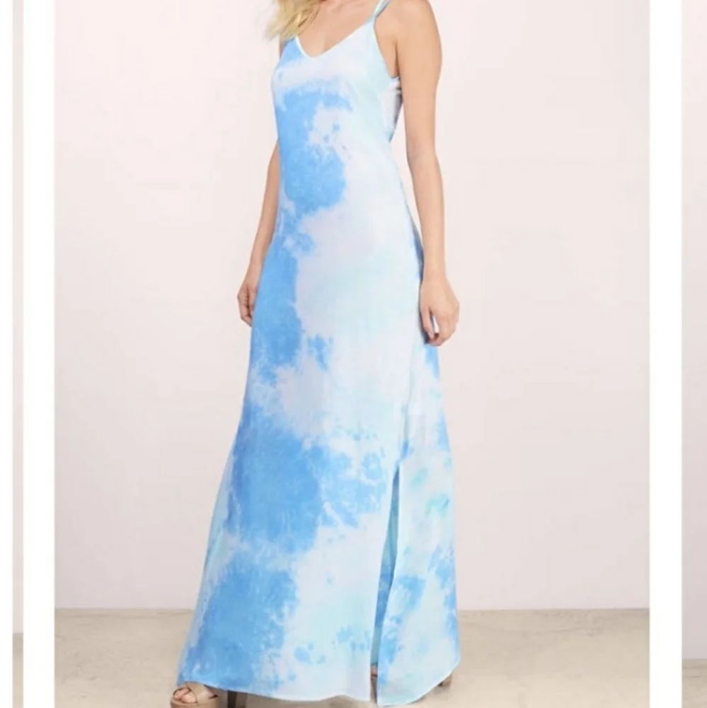 COPY - Blue Skies Tie Dye Maxi Dress - Picture 2 of 5